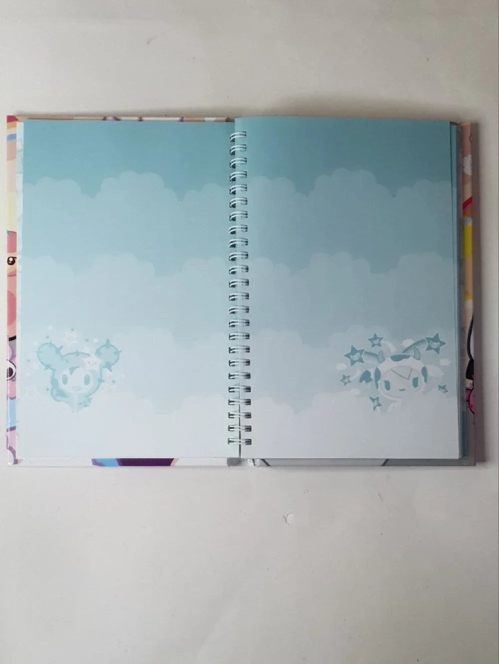 tokidoki Hardcover Spiral Notebook with Green Qee Figurine New